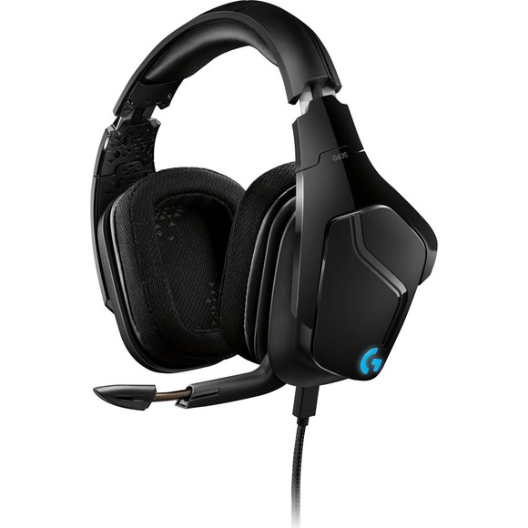 Logitech - 981-000748 G635 Wired 7.1 Surround Sound Over-the-Ear Gaming Headset - Picture 2 of 6